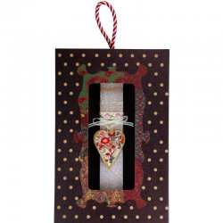 Λαμπάδα Καρδιά φλοράλ μικρή...