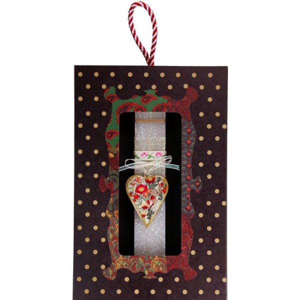 Λαμπάδα Καρδιά φλοράλ μικρή...