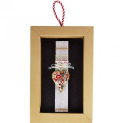 Λαμπάδα Καρδιά φλοράλ μικρή...