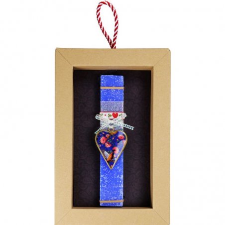 Λαμπάδα Καρδιά φλοράλ μικρή...