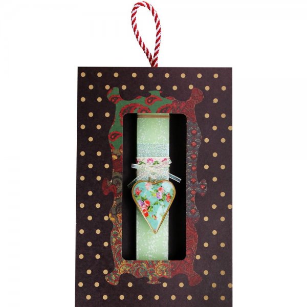 Λαμπάδα Καρδιά φλοράλ μικρή...