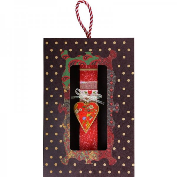 Λαμπάδα Καρδιά φλοράλ μικρή...