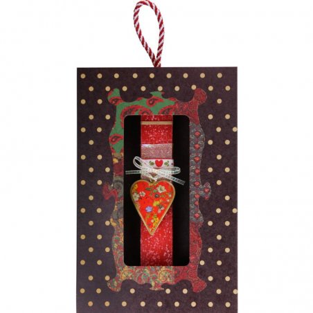 Λαμπάδα Καρδιά φλοράλ μικρή...