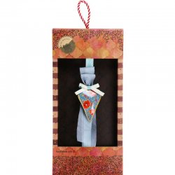 Λαμπάδα Καρδιά φλοράλ - Σιέλ