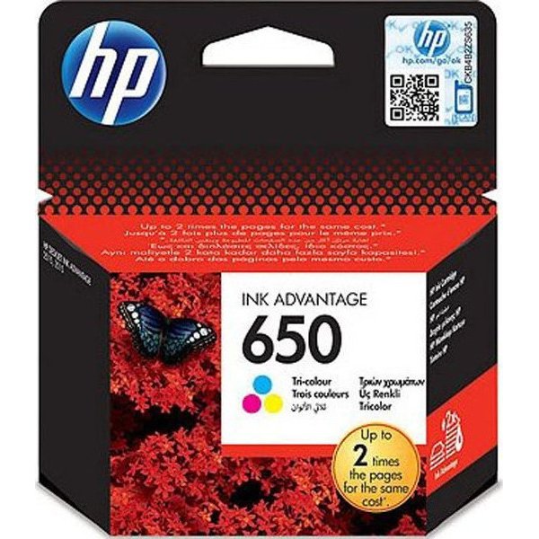 ΜΕΛΑΝΙ HP No 650 Tri-Color Ink Crtr 200pgs